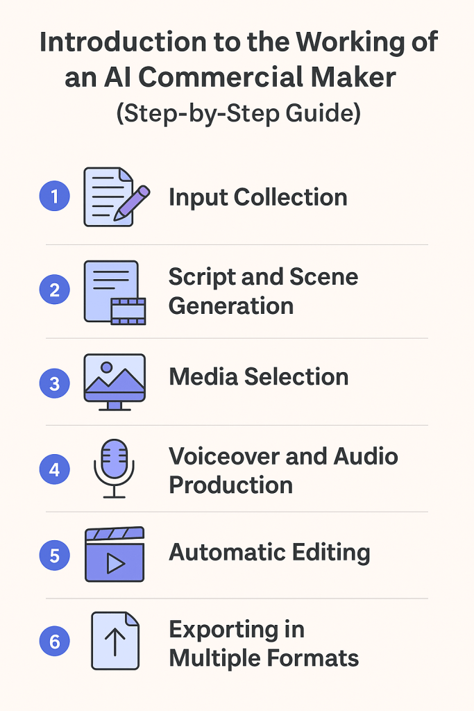 Introduction to the Working of an AI Commercial Maker (Step-by-Step Guide)